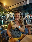 Ginger mojito with Ella and Ellie in Khoasan road
