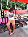 Longtail boat trip; monkeys