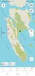 Longtail boat trip; map