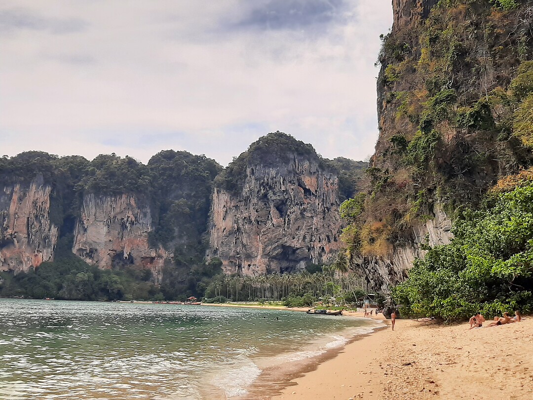 Around railey beach