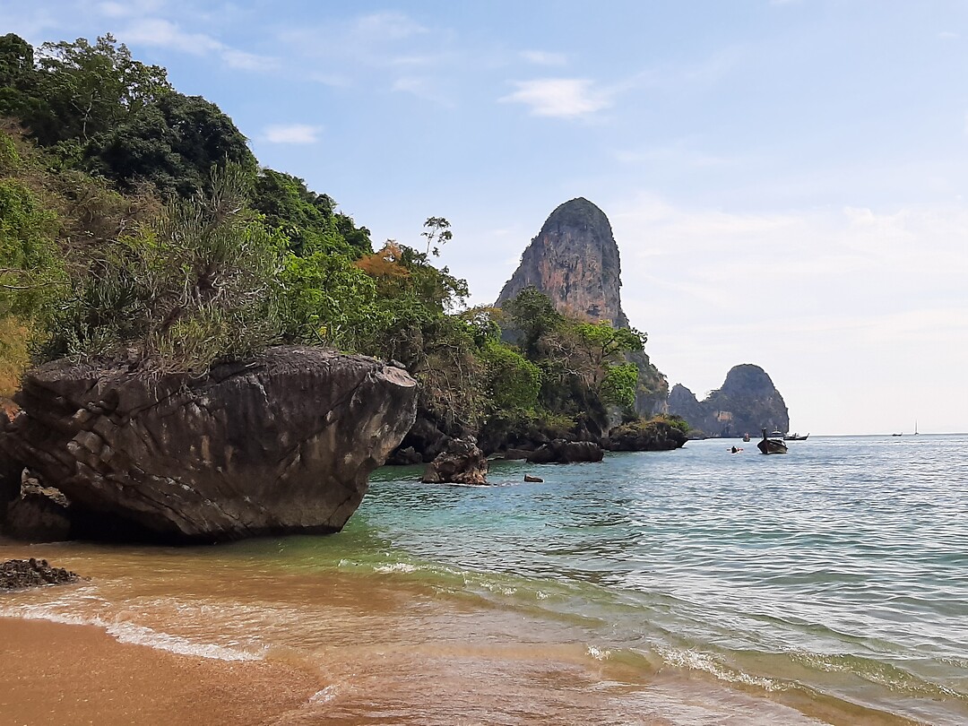 Around railey beach