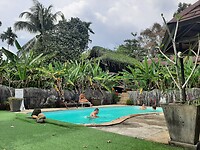 Khao Sok, swimmingpool by the bungalows