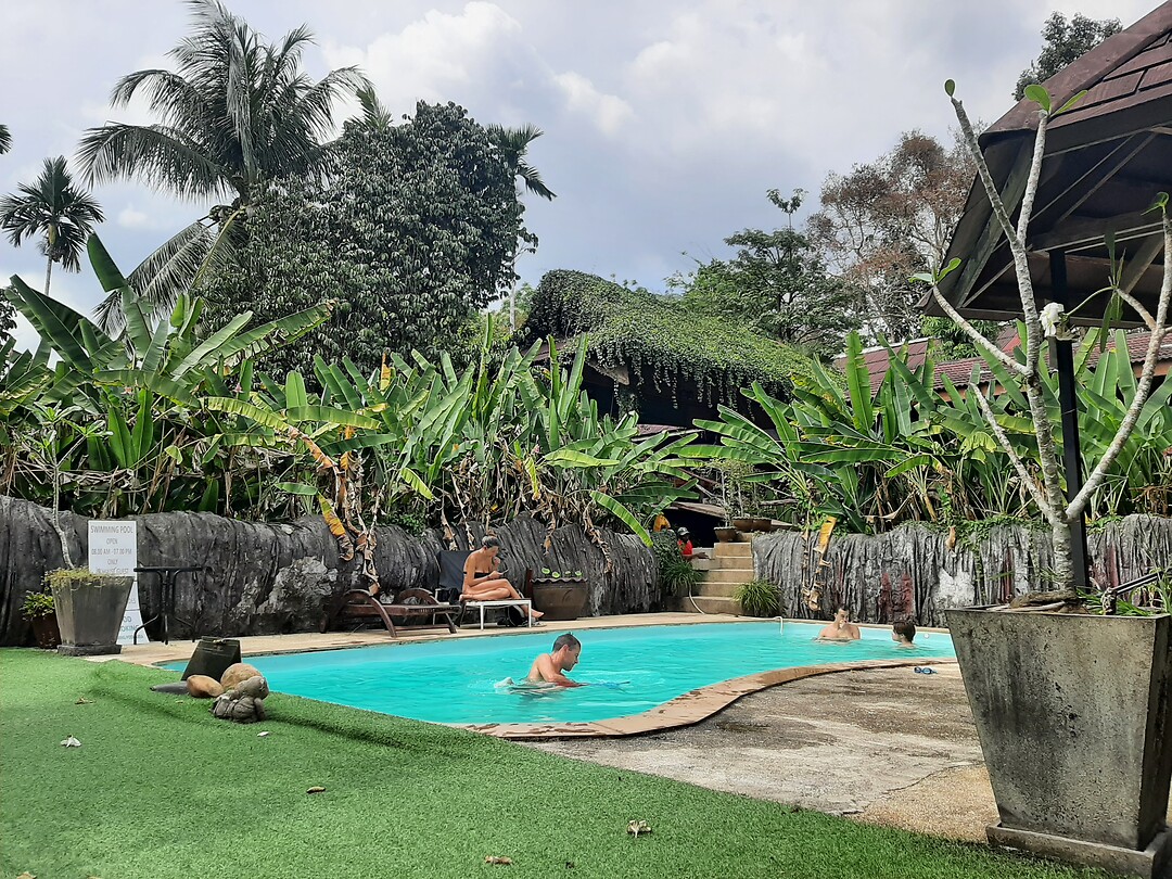 Khao Sok, swimmingpool by the bungalows
