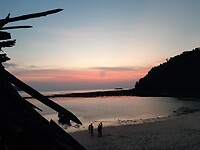 Sunset from the hippie bar