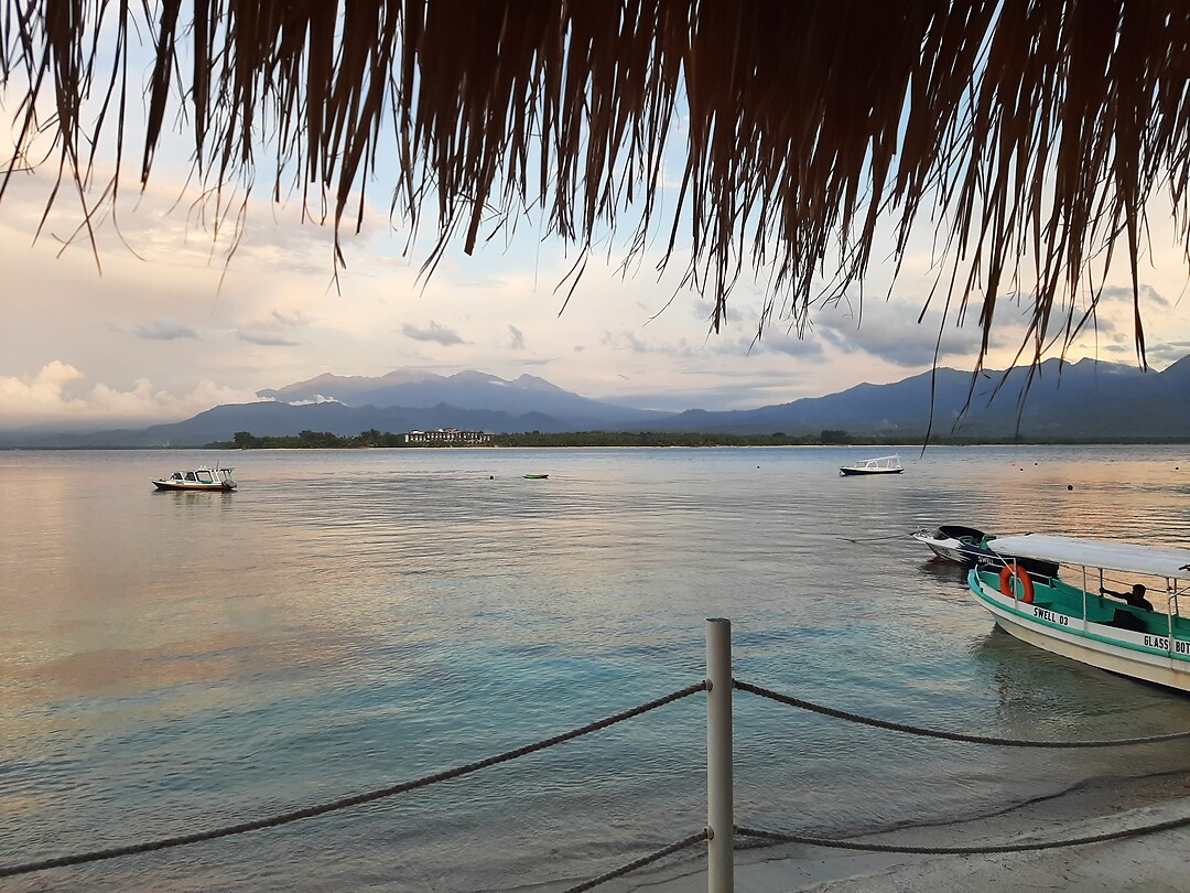 Gili Air, by view by dinner