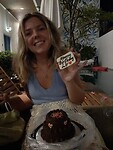 At 5 in the morning!!! Chocolate birthday cake!!