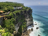 Excursion; cliff by temple Uluwatu