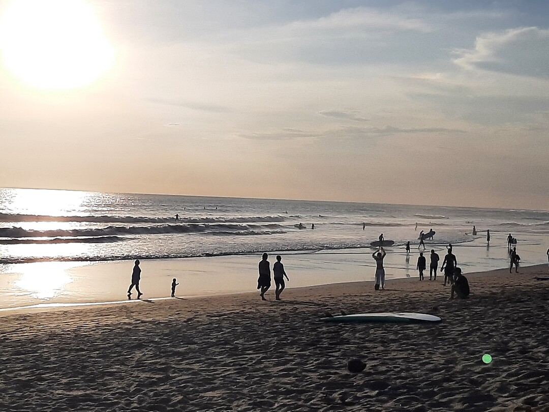 Sunset before silence day at my surf beach