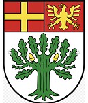 Het wapenschild, met de eik, van Schloss Holte.