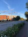 Rustig straat om 18 u op zaterdag.
