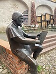 Cranach aan het werk hier op de koer.