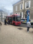 Ook in Nevers hebben ze zelfrijzende bussen. Voorlopig toch met chauffeur.