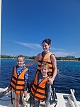 Ondertussen met de Kids in zee gezwommen 🌊