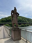 Beeld op de brug bij Schweich