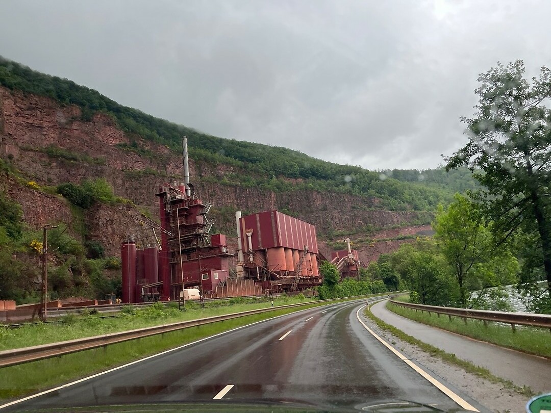 Industrie langs de Saar.