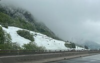 Hier lag veel sneeuw.