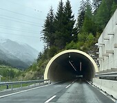 Een van de vele tunnels.