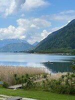 Ossiacher zicht op de Ossiacher See.