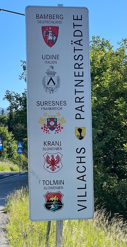 Dit zijn de zustersteden van Villach.