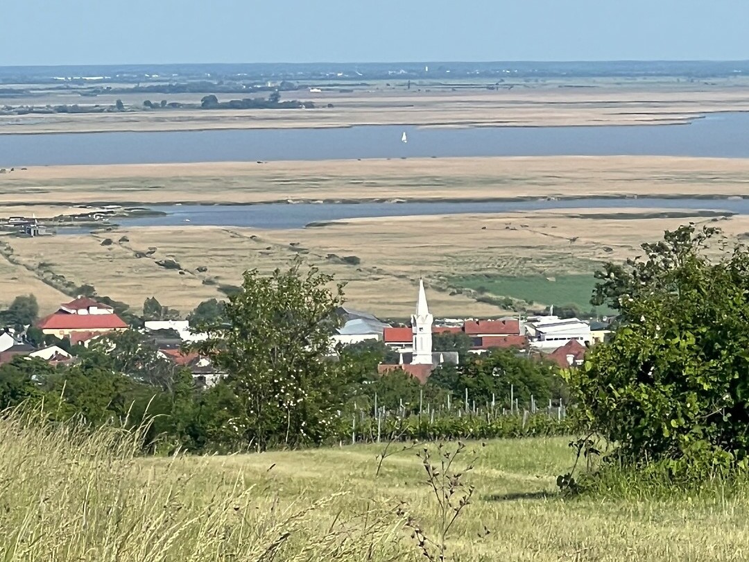 Uitzicht op Mörbisch am See