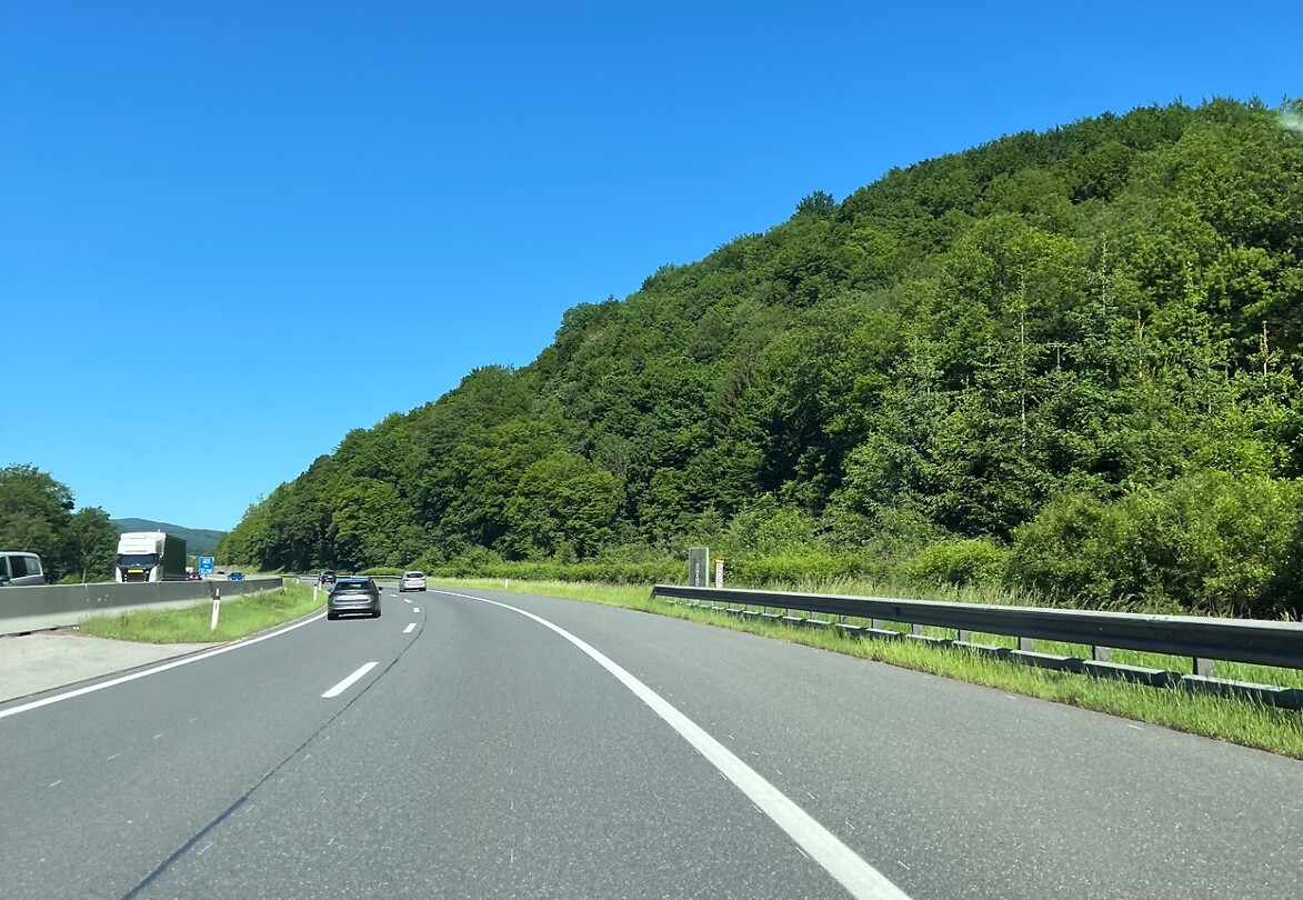 Onderweg.