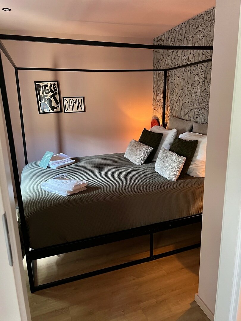 Ons nieuwe hotelkamer.