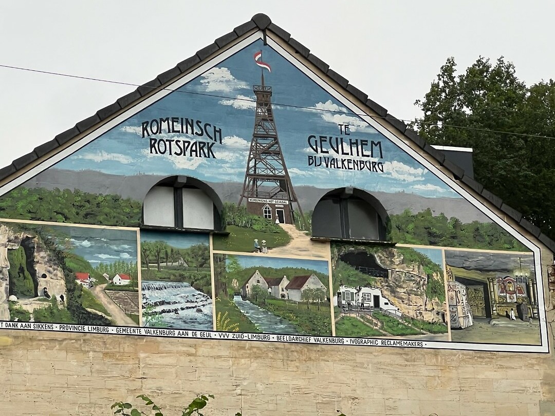 Muurschildering.
