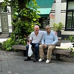 Jan met zijn nieuwe vriend