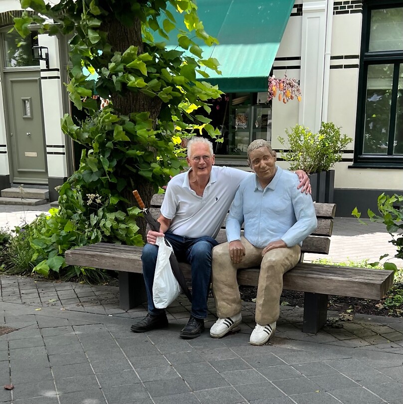 Jan met zijn nieuwe vriend