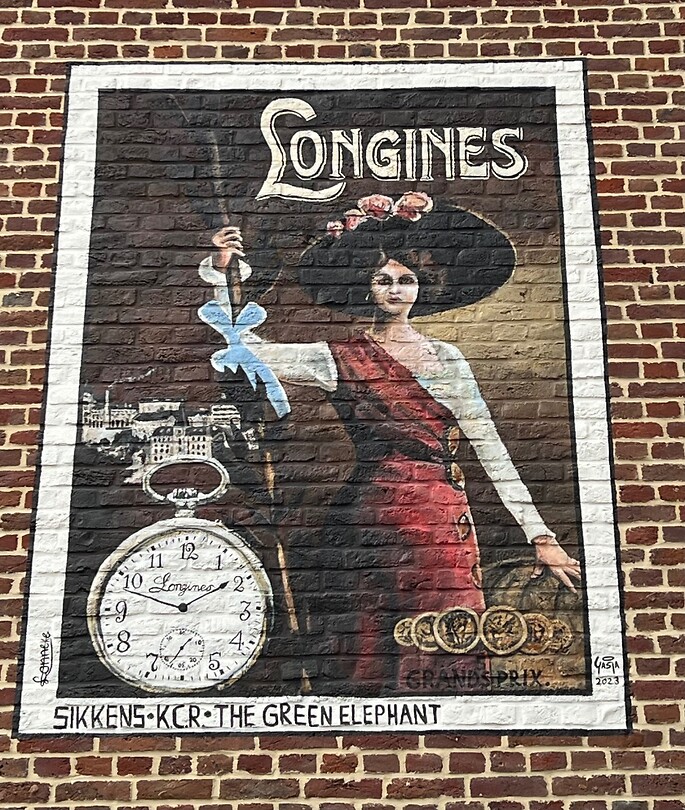Reclame muurschildering