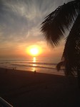 Tropical sun set