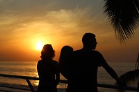 Sun set at the beach