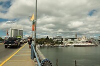 Blick auf Valdivia von der Isla Teja aus