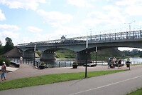 Brücke zwischen Narva und Iwangorod