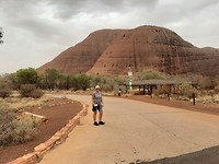 wandeling eerste dag Uluru