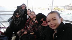 On the boat trip