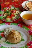 lunch in bishkek, al meer richting china