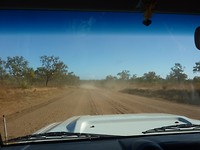 Enig idee van een Gravel Road. Met veel zicht hier.