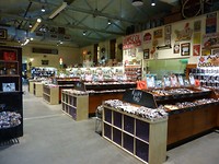 De verkoopafdeling van de chocoladefabriek