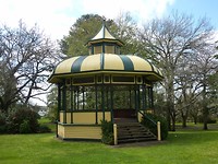 De rotonda in de botanical gardens