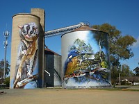 Kunst op graansilo's