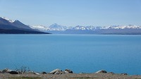 Lake Tekapo met op de achtergrond Mount Cook