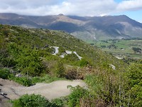 Het eerste deel van de klim naar Mount Scott