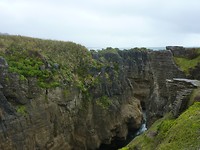 Een deel van de Pancake Rocks