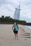Wajoooo.. Fatima bij de Burj al Arab!
