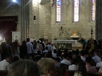 Kerkelijke inzegening van jongeren Noia