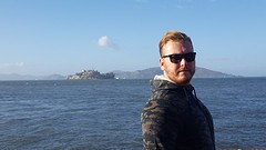 Fisherman's Wharf met Alcatraz op de achtergrond