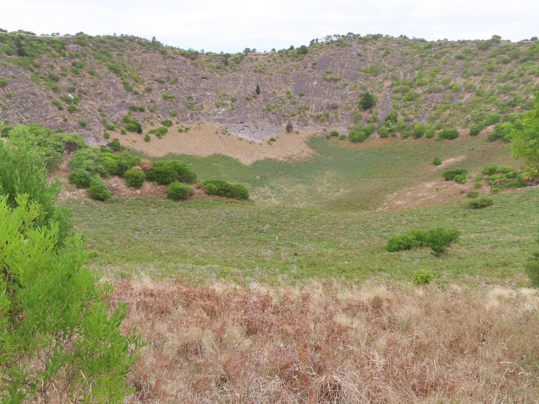 de krater van mount Schank