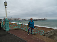 zicht op de pier  in Brighton