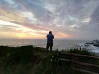 Zonsondergang in Hartland